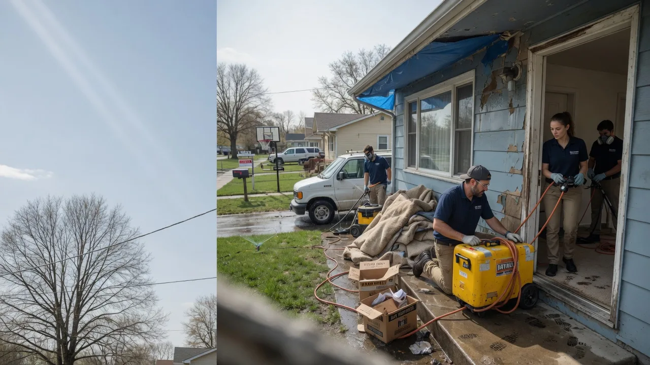 Basement Flood Cleanup in Thornton, IL near me